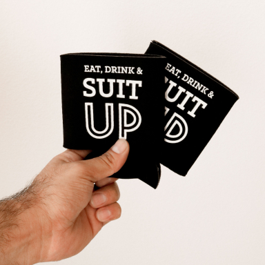 SUIT UP Can Coolers